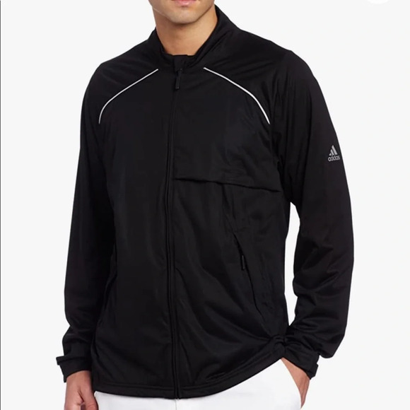 Adidas Blue Climaproof Storm Golf Full Zip Windbreaker Jacket Men's Size Large - Picture 12 of 12